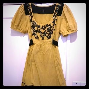 Anthropologie Yellow Dress